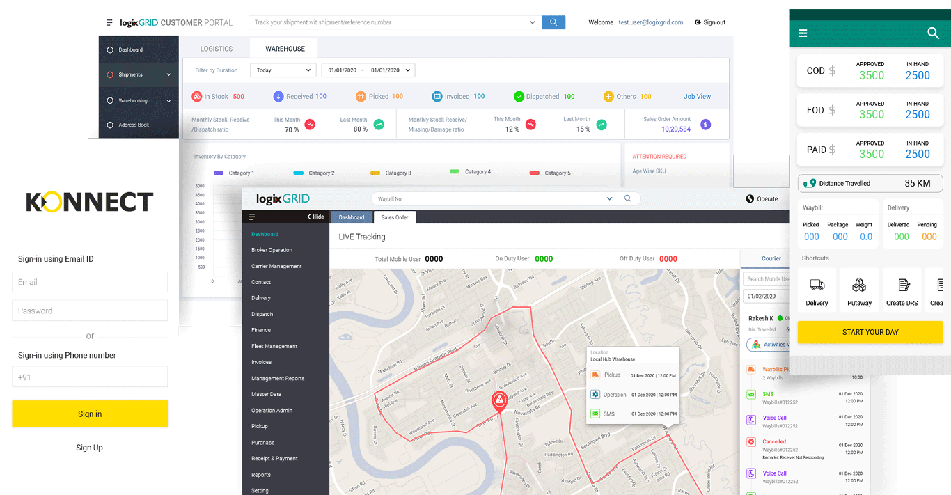 Logistics management software