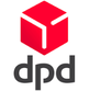 DPD logo: red 3D cube icon above the lowercase letters 'dpd'.