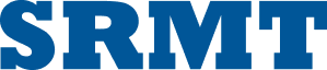 SRMT logo in bold blue lettering