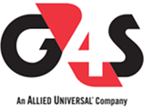 G4S logo with a red triangle forming the 4 and the caption 'An ALLIED UNIVERSAL Company'