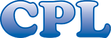 CPL logo: bold blue gradient letters on a light background