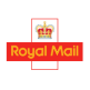 Royal Mail logo with a crown above a red-orange shield and the words 'Royal Mail'.