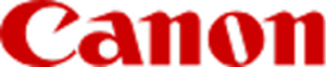 Canon logo in red lettering (brand wordmark).